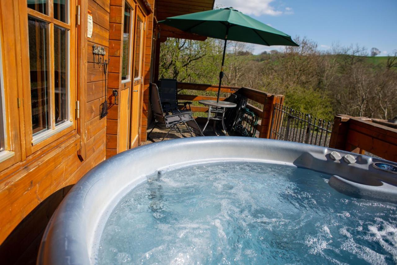 George Cabin - Log Cabin In Wales With Hot Tub نيوتاون المظهر الخارجي الصورة